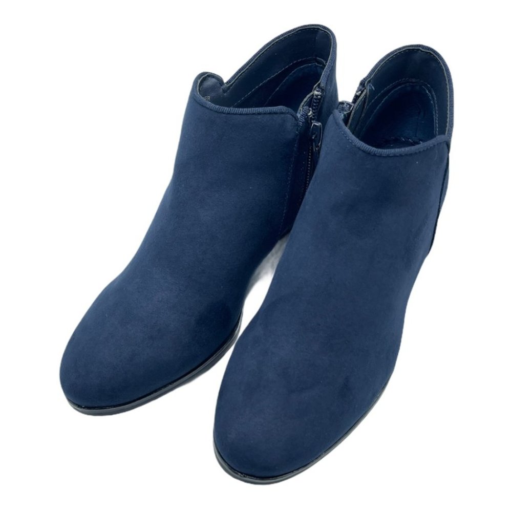 NWT Style & Co Wileyy Ankle Booties Size 6 Navy - Picture 3 of 7